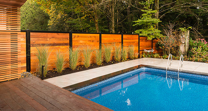 Exterior Fence Builders,Inc. wood fencing for a pool fence 